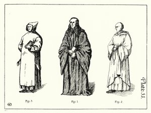 Klosterordener (litho) af English School