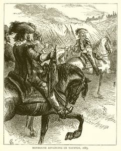 Monmouth rykker frem på Taunton, 1685