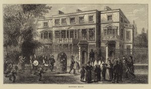 Montagu House (gravering) af English School