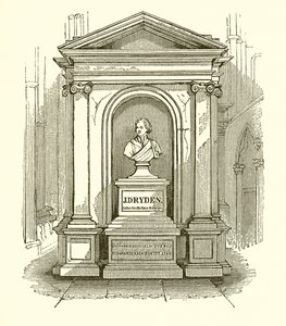 Monument von Dryden in der Westminster Abbey