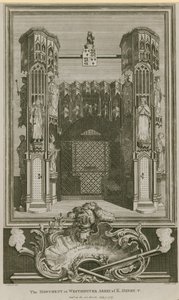 Monument for kong Henry V af English School