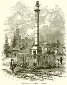 Monument til Wolfe i Quebec af English School