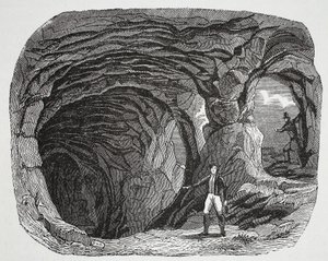 Mortimers Hole, Nottingham Castle af English School