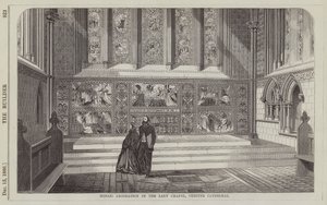 Mosaikdekoration i Lady Chapel, Chester Cathedral (gravering) af English School