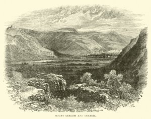 Gerizim-bjerget og Samaria af English School