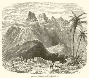 Horeb-bjerget, Exodus, iii af English School