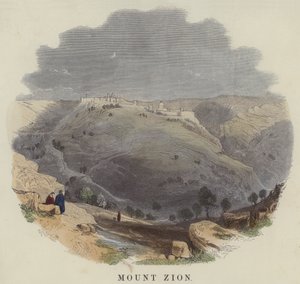Mount Zion (farvet gravering) af English School
