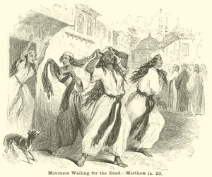 Trauernde klagen um die Toten