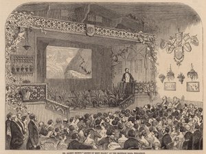 Hr. Albert Smiths Ascent of Mont Blanc-foredrag i Egyptian Hall af English School