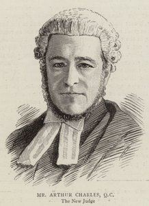 Mr Arthur Charles, QC (gravering) af English School