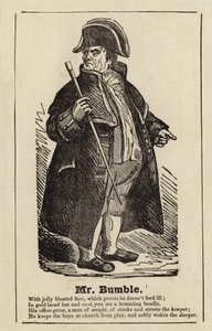 Mr Bumble fra Oliver Twist af English School
