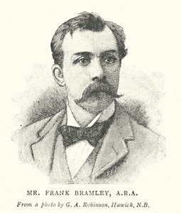 Herr Frank Bramley, ARA (Gravur) von English School