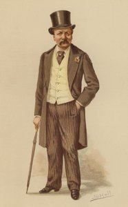 Mr G A Sala (farve litho) af English School