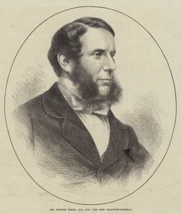 George Jessel, QC, MP, den nye generaladvokat (gravering) af English School