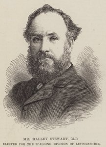 Halley Stewart, MP, valgt til Spalding Division of Lincolnshire (gravering) af English School