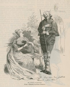 Henry Irving, skuespiller, som Malvolio af English School