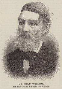 Johan Sverdrup, Norges nye statsminister (gravering) af English School