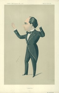 Mr Landon Ronald, Guildhall Music, 13. december 1913, Vanity Fair tegnefilm af English School