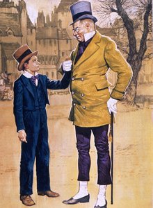 Mr. Micawber og David Copperfield af English School