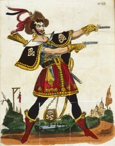 Mr Ransford som røveren og morderen Wolfe, frontispice fra 