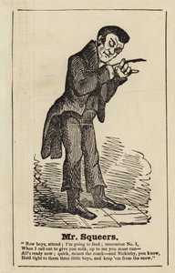 Mr Squeers fra Nicholas Nickleby af English School