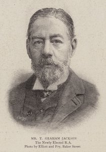 Mr T Graham Jackson (gravering) af English School