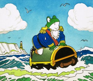 Mr Toad på en kuffert til søs af English School