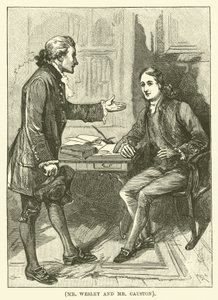 Mr Wesley og Mr Causton (gravering) af English School