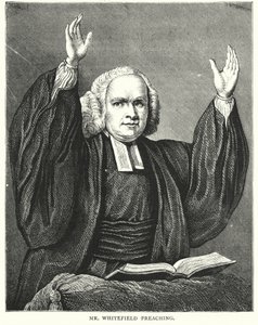 Mr Whitefield prædiker (kobberstik) af English School