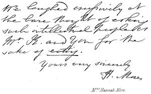 Fru Hannah More af English School