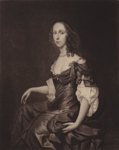 Fru Ireton (Bridget Cromwell), Oliver Cromwells ældste datter (litho) af English School