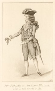Mrs Jordan als Sir Harry Wildair aus dem seltenen Porträt von 1788