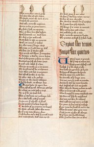 Ms326 f66v, Confessio Amantis af John Gower (pen og blæk på vellum) af English School