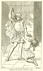 Mordet på Prins Arthur, 1202 af English School