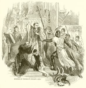 Mordet på Thomas a Becket, 1170 af English School