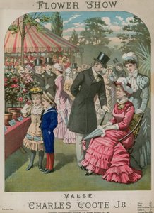 Musikalsk partitur til Flower Show, en vals af Charles Coote Jr af English School
