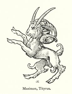 Musimon, Tityrus (gravering) af English School