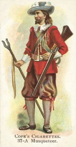 Musquetter (chromolitho) af English School