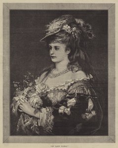 My Lady Flora (gravering) af English School
