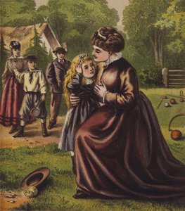 Min mor (farve litho) af English School