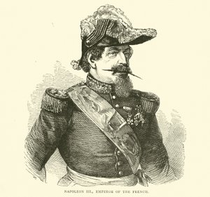 Napoleon III, franskmændenes kejser, juli 1870 af English School
