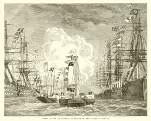 Naval Review på Spithead til ære for sultanen af Tyrkiet af English School