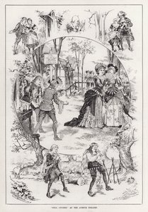 "Nell Gwynne" på Avenue Theatre (gravering) af English School