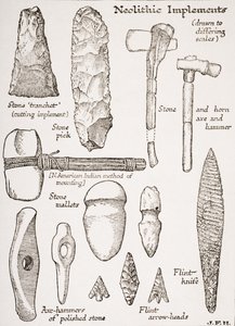 Neolithic Implements, illustration fra 