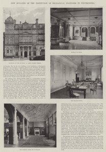 Ny bygning af Institution of Mechanical Engineers i Westminster (gravering) af English School