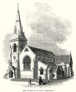 New Church of St Luke, Camden-Road (gravering) af English School