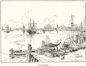 New Orleans (kobberstik) af English School