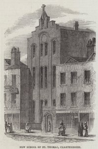 New School of St Thomas, Charterhouse (gravering) af English School