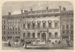 Ny bygning af Garrick Club, King Street, Covent Garden af English School