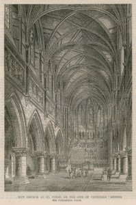 Ny kirke St Peter på stedet for Vauxhall Gardens af English School